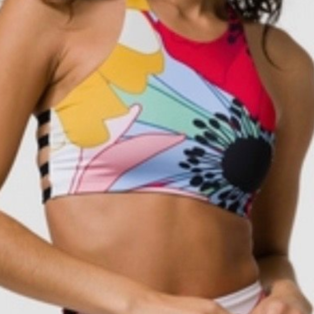 HIgh Graphic Elastic Sports Bra